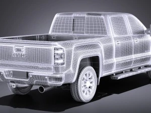 GMC Sierra Denali 2500hd 2017 3D Model