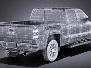 GMC Sierra Denali 2500hd 2017 3D Model