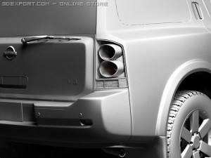 Nissan Armada Pathfinder 3D 模型