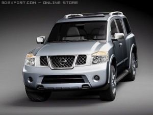 Nissan Armada Pathfinder 3D 模型