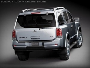 Nissan Armada Pathfinder 3D 模型