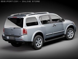 Nissan Armada Pathfinder 3D 模型