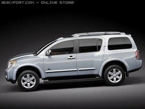 Nissan Armada Pathfinder 3D 模型