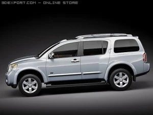 Nissan Armada Pathfinder 3D Model