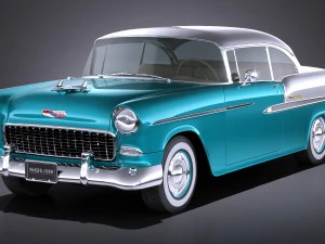 Chevrolet Bel Air 1955 Coup&eacute; Vray 3D Model