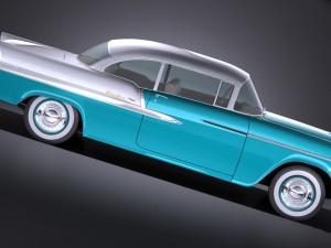 Chevrolet Bel Air 1955 Coupe Vray 3D Model
