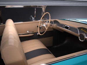 Chevrolet Bel Air 1955 Coupe Vray 3D Model