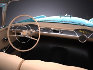 Chevrolet Bel Air 1955 Coupe Vray 3D Model