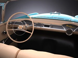 Chevrolet Bel Air 1955 Coupe Vray 3D Model