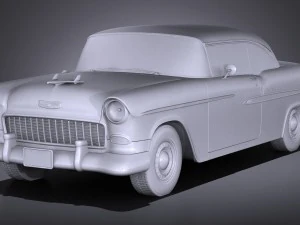 Chevrolet Bel Air 1955 Coupe Vray 3D Model