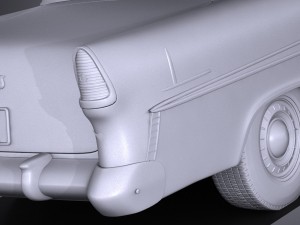 Chevrolet Bel Air 1955 Coupe Vray 3D Model