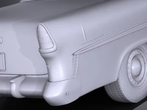 Chevrolet Bel Air 1955 Coupe Vray 3D Model
