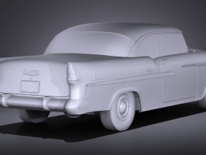 Chevrolet Bel Air 1955 Coupe Vray 3D Model
