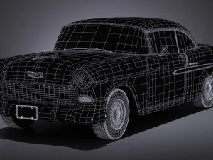 Chevrolet Bel Air 1955 Coupe Vray 3D Model