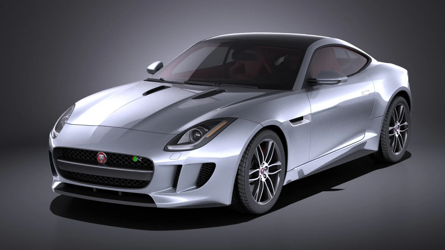 Jaguar F-type R Coupe 2016 vray 3D Model .c4d .max .obj .3ds .fbx .stl .blend 