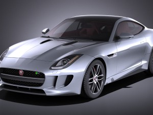 Jaguar F-type R Coupe 2016 vray 3D Model