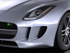 Jaguar F-type R Coupe 2016 vray 3D Model