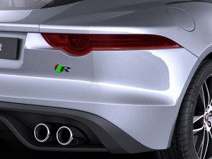 Jaguar F-type R Coupe 2016 vray Modello 3D