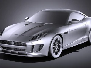 Jaguar F-type R Coupe 2016 vray 3D Model