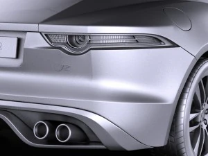Jaguar F-type R Coupe 2016 vray 3D Model