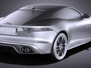 Jaguar F-type R Coupe 2016 vray 3D Model
