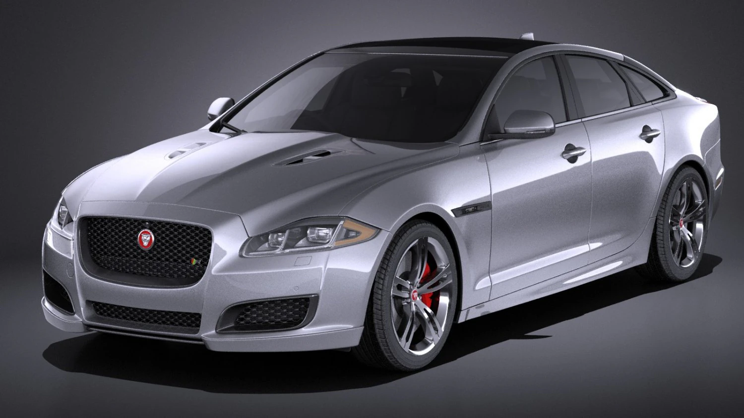 Jaguar XJR 2016 vray 3D Model .c4d .max .obj .3ds .fbx .stl .blend 