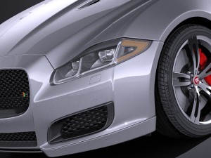 Jaguar XJR 2016 vray Modèle 3D