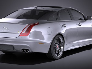 Jaguar XJR 2016 vray Modèle 3D