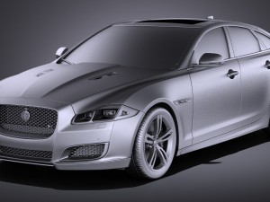 Jaguar XJR 2016 vray Modèle 3D