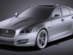 Jaguar XJR 2016 vray 3D Model