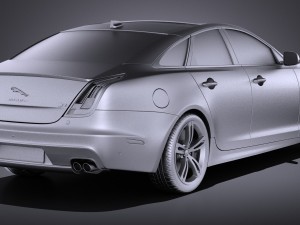 Jaguar XJR 2016 vray Modèle 3D