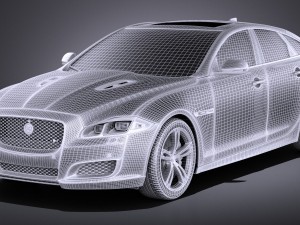 Jaguar XJR 2016 vray Modèle 3D