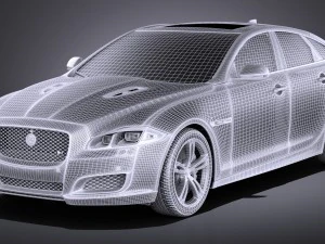 Jaguar XJR 2016 vray 3D Model