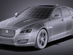 Jaguar XJR 2016 vray Modèle 3D