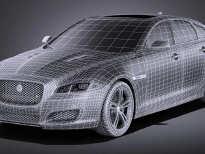 Jaguar XJR 2016 vray 3D Model