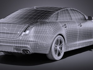 Jaguar XJR 2016 vray Modèle 3D