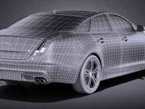 Jaguar XJR 2016 vray 3D Model