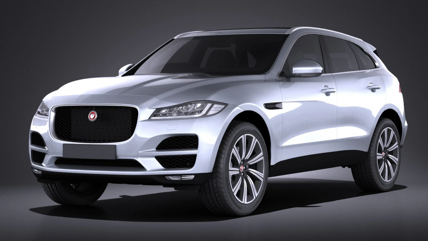 Jaguar F-pace 2017 vray 3D Model .c4d .max .obj .3ds .fbx .stl .blend 