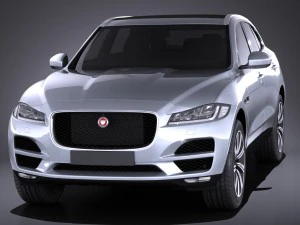 Jaguar F-pace 2017 vray 3D Model