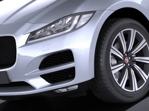 Jaguar F-pace 2017 vray 3D Model
