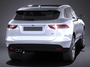 Jaguar F-pace 2017 vray 3D Model