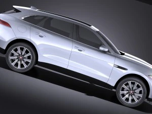 Jaguar F-pace 2017 vray 3D Model