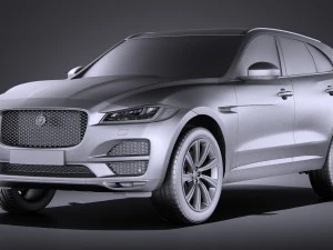 Jaguar F-pace 2017 vray 3D Model
