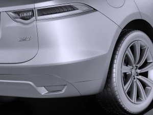 Jaguar F-pace 2017 vray 3D Model