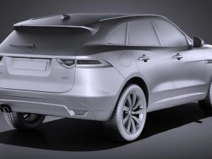 Jaguar F-pace 2017 vray 3D Model