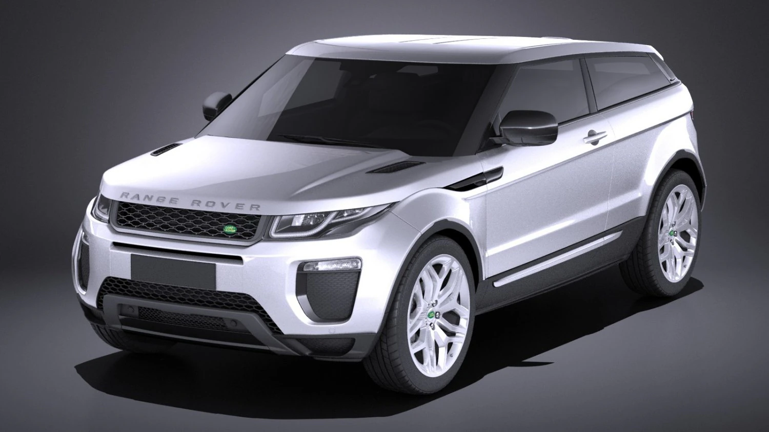 Range Rover Evoque 3-door 2017 3D Model .c4d .max .obj .3ds .fbx .stl .blend 