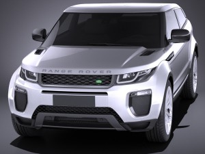 Range Rover Evoque 3-door 2017 3D Модель