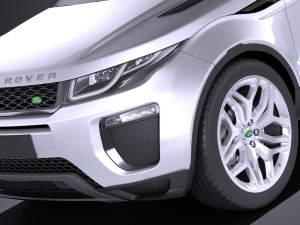 Range Rover Evoque 3-door 2017 3D Модель