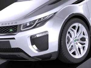 Range Rover Evoque 3-door 2017 3D Model