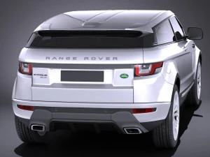 Range Rover Evoque 3-door 2017 3D Model